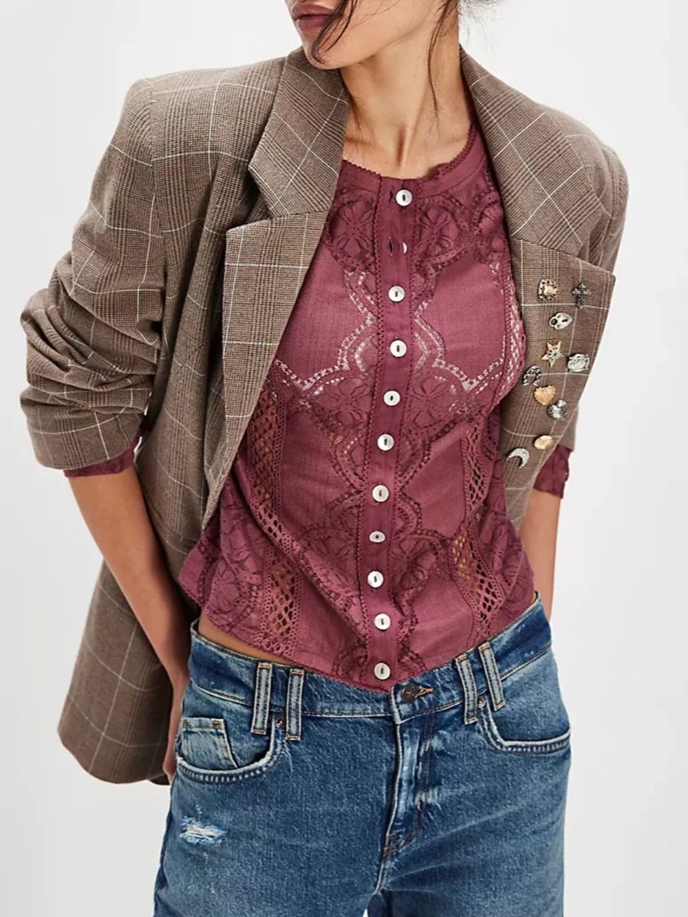 Free people jae knit long sleeve